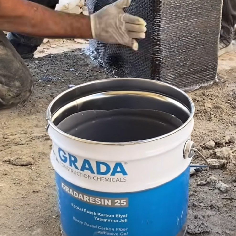 Karbon kumaş yapıştırıcılar GRADARESIN 25- 20BS